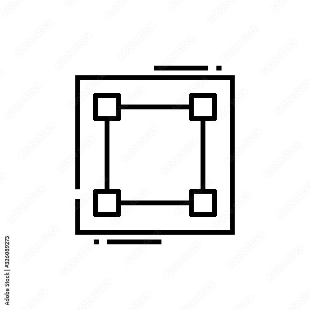 Game field line icon, concept sign, outline vector illustration, linear symbol. Game field line icon, concept sign, outline vector illustration, linear symbol.