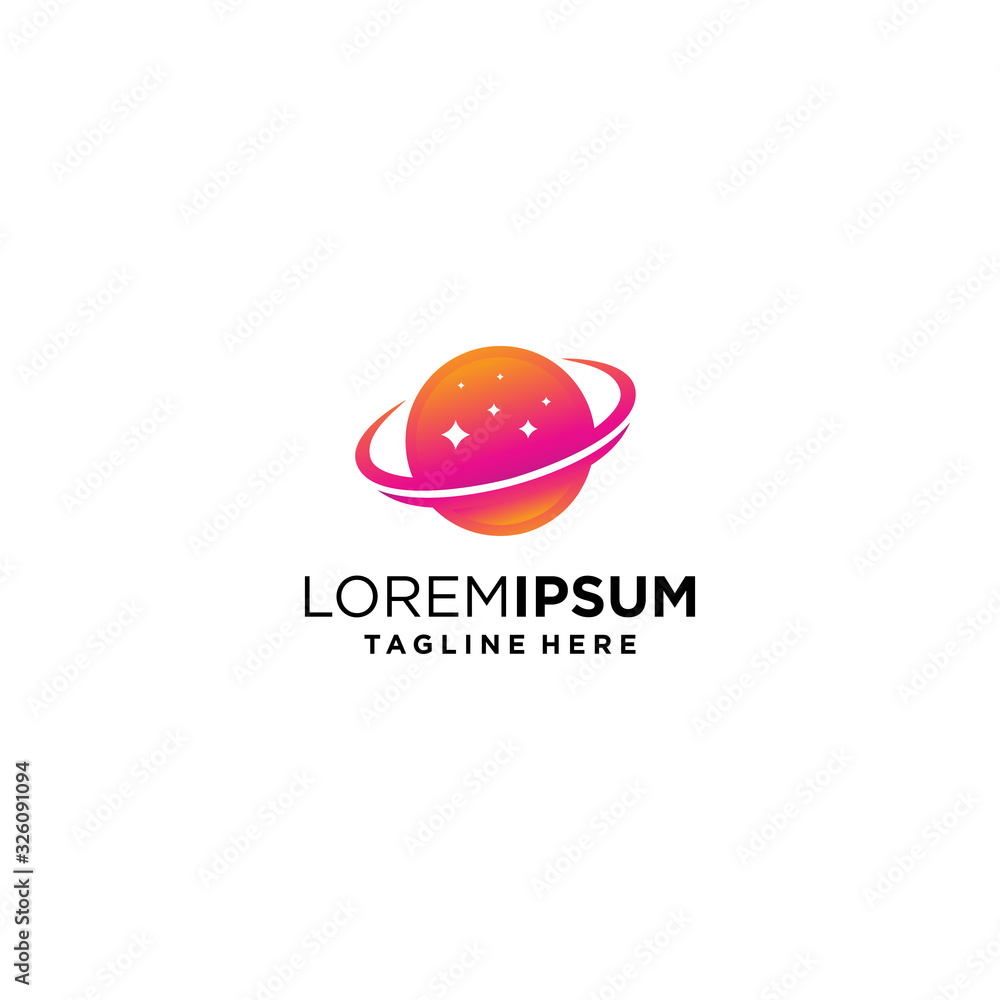 Planet logo design, space logo design Planet logo design, space logo design