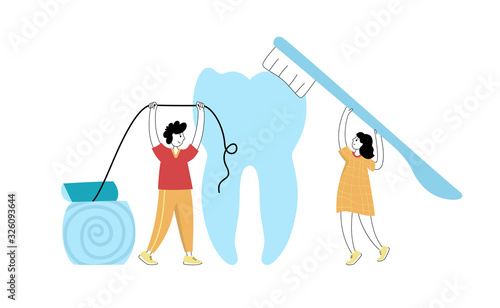 Vector isolated illustration of tooth 