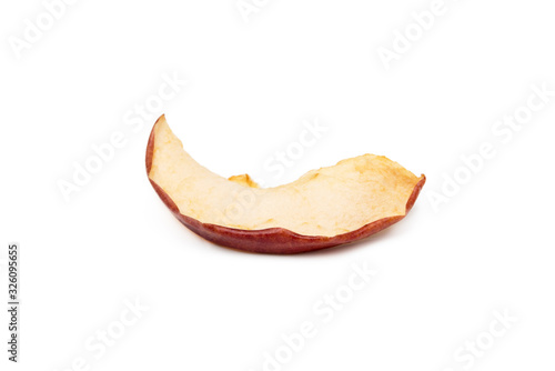 Dried sliced apples  fruit isolated on white background
