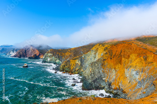 Marin Headlands Coastline, California photo