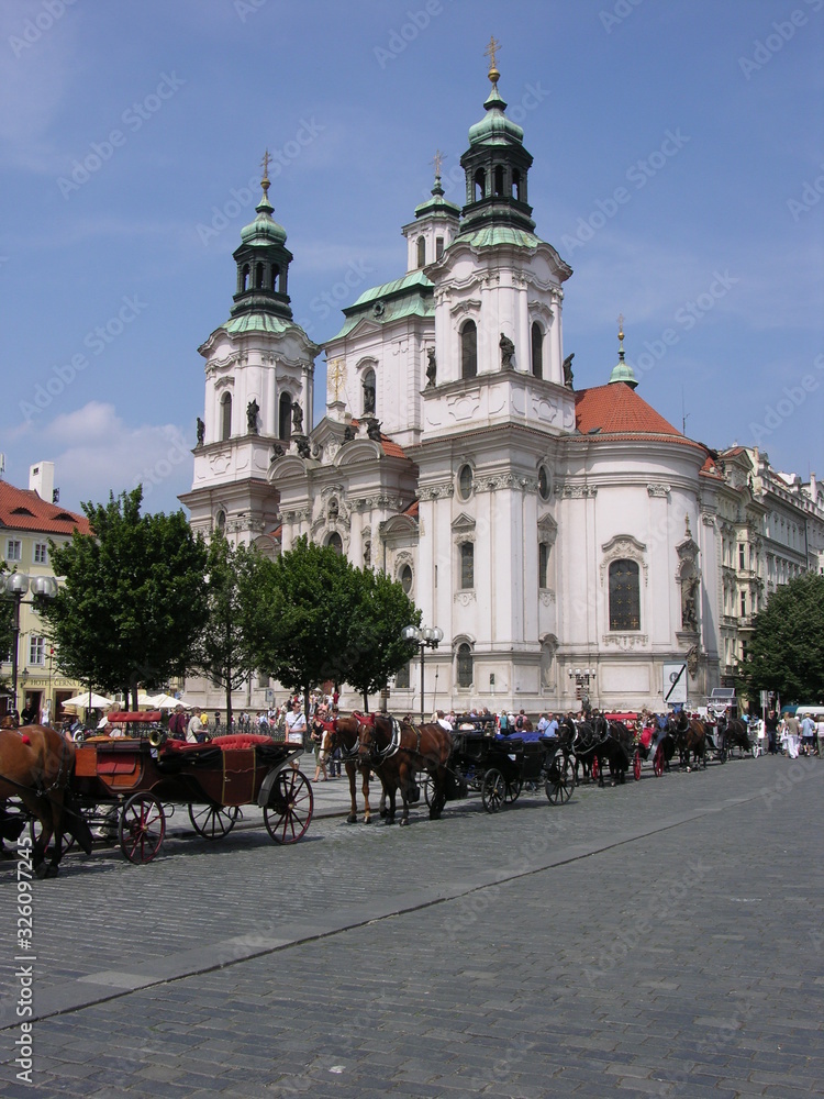 Prague, Czech Repub., St. Nicholas Church in Old Town