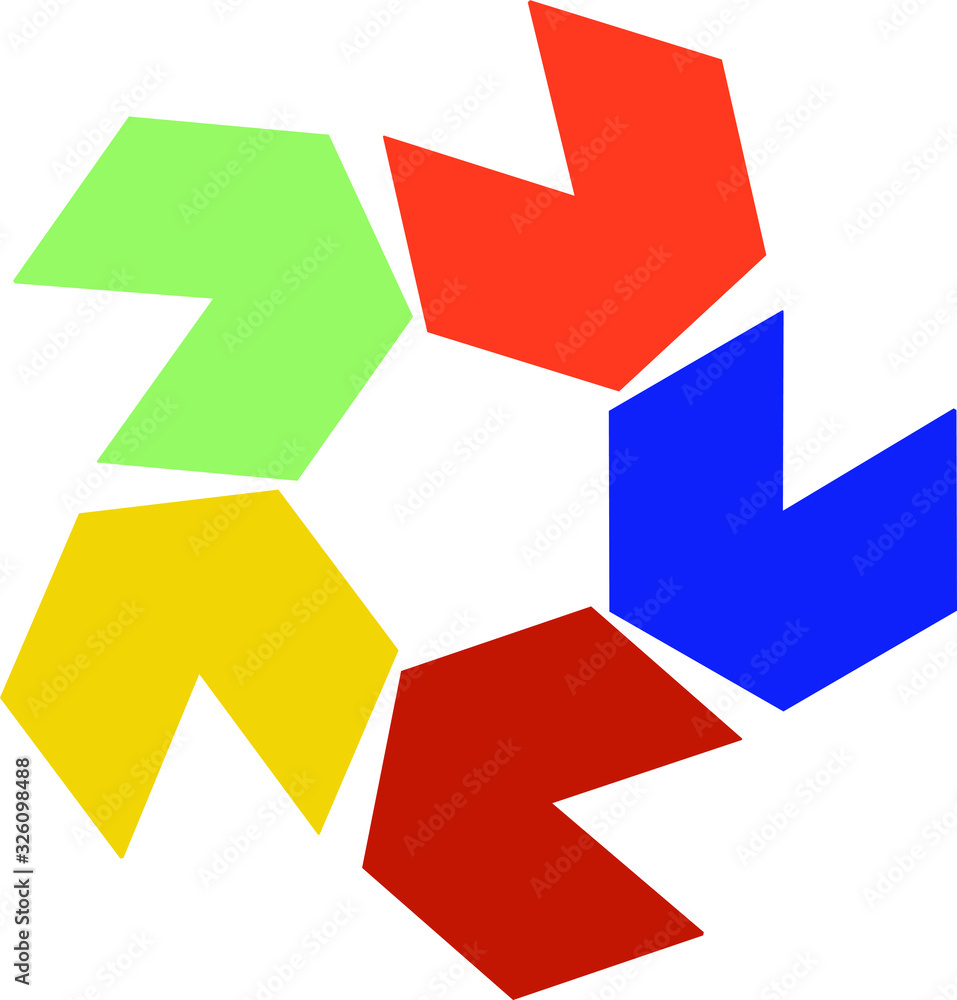 abstract shape icon design on white background abstract shape icon design on white background
