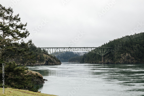 Deception pass bridge in Washington State