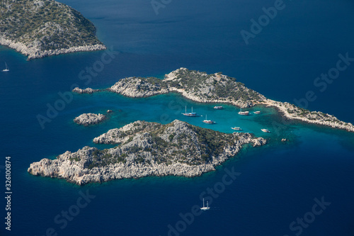 Entrance to Kekova bay, Turkey photo