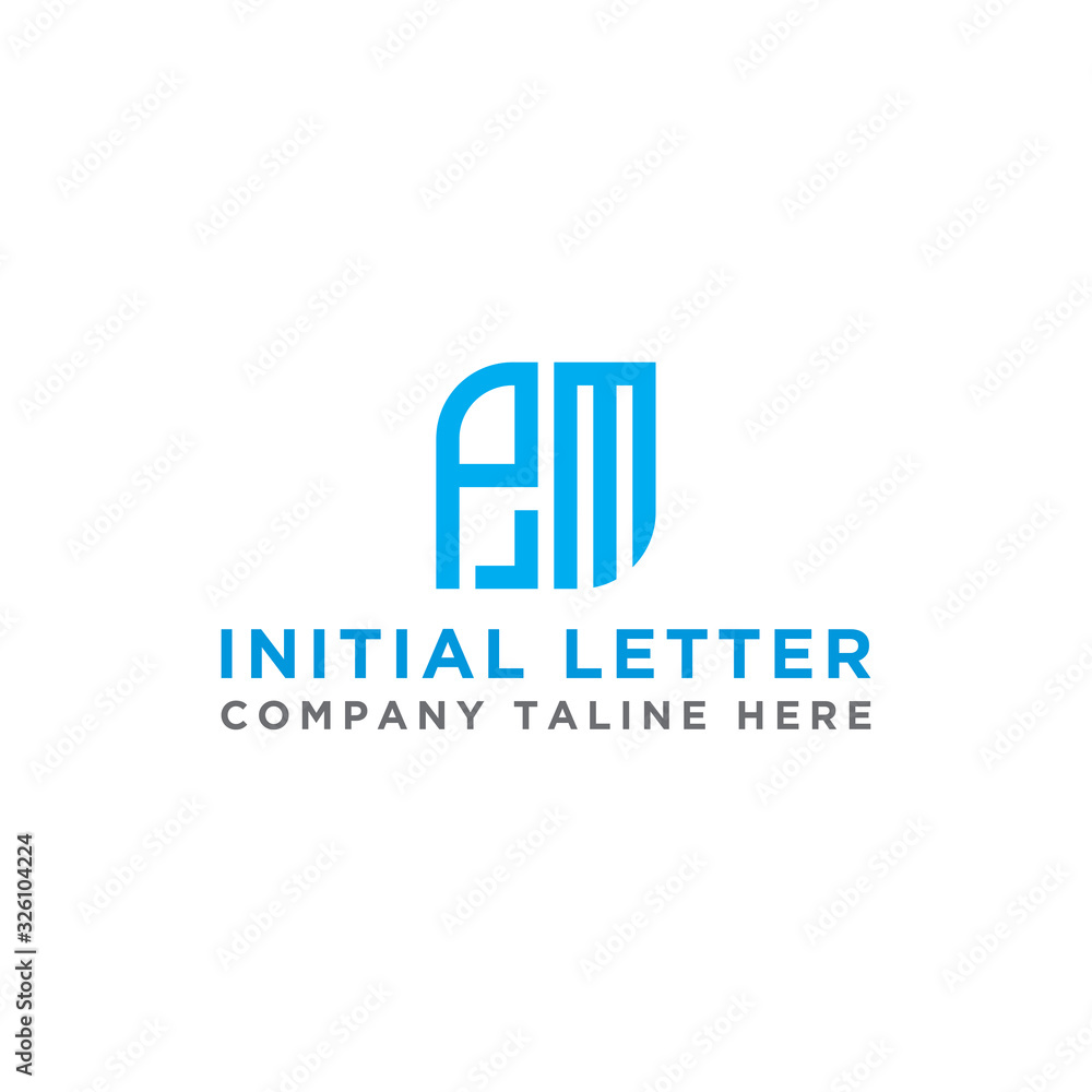 Inspiring company logo design from the initial letters of the PM logo icon. -Vectors
