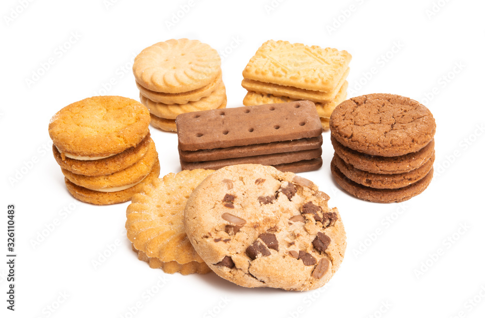 butter cookies isolated