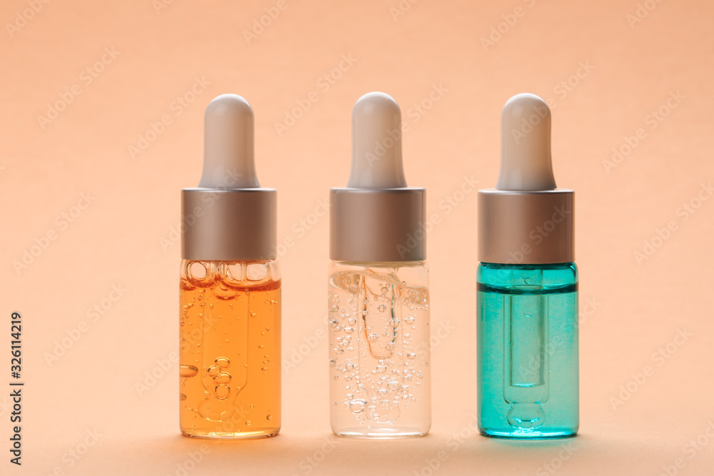 Modern apothecary concept. Herbs, collagen and essential oils in still life compositions Modern apothecary concept. Herbs, collagen and essential oils in still life compositions