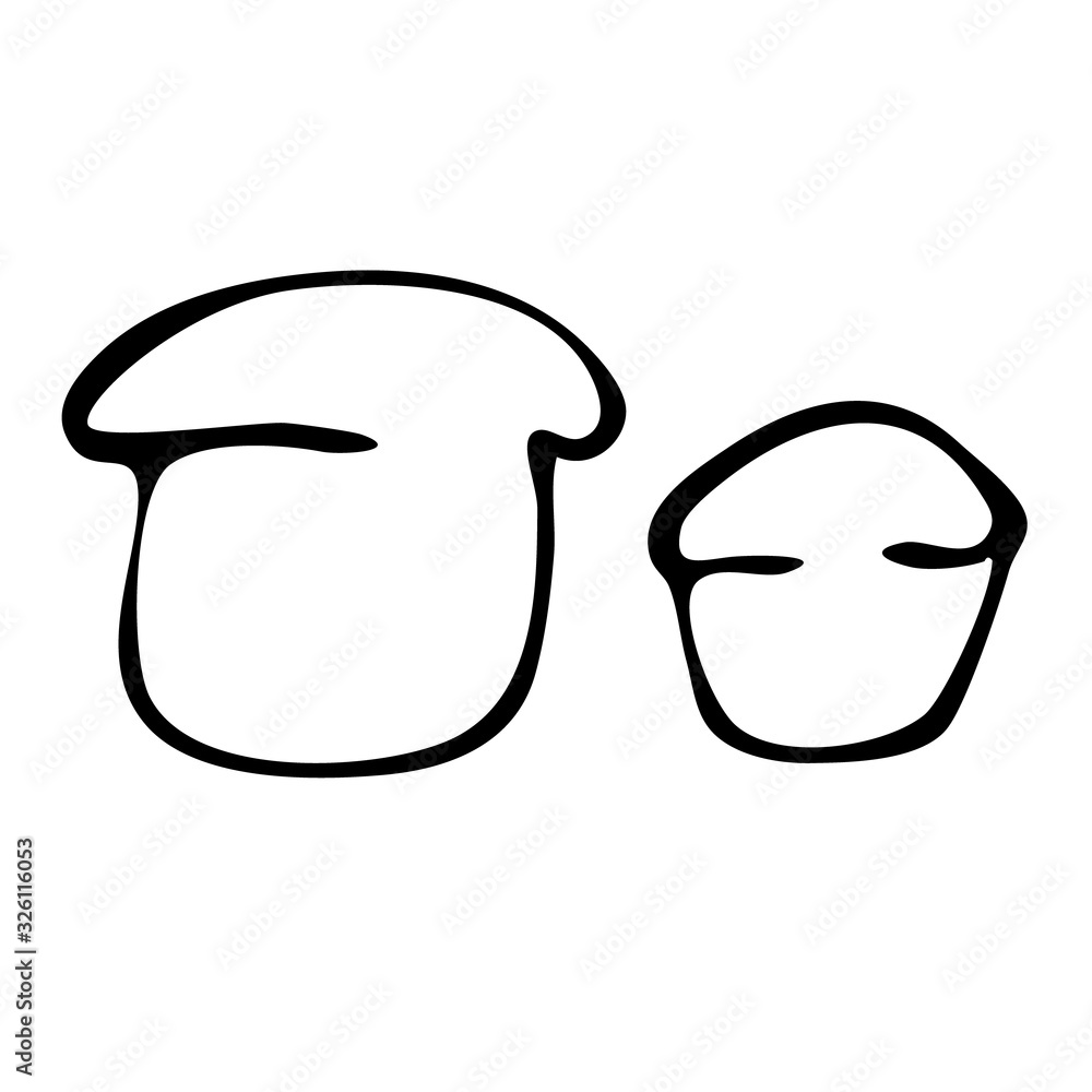 Set vector drawing easter cake on a white isolated background. Set, contour, contour drawing. Coloring, printing for children Set vector drawing easter cake on a white isolated background. Set, contour, contour drawing. Coloring, printing for children