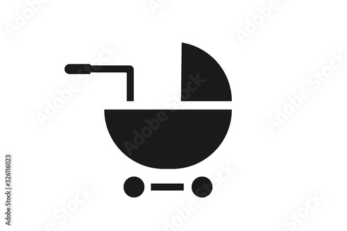 Baby sitter icon vector isolate 