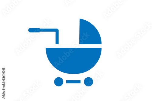 Baby sitter icon vector isolate 