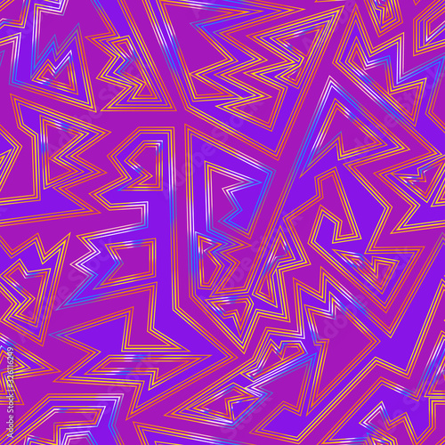 Hologram geometric seamless pattern