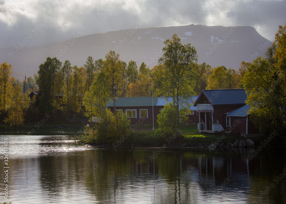 Fototapeta premium House at the Fjord
