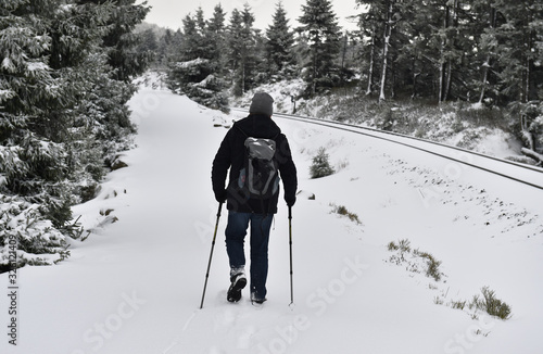 wandern auf dem Goetheweg im Harz photo