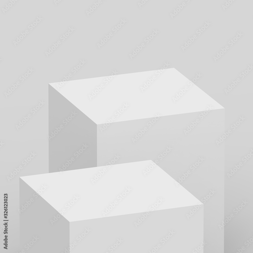 3d gray white cube and box podium .. minimal scene studio background. Abstract 3d geometric shape object illustration render. Display for online business product. 3d gray white cube and box podium .. minimal scene studio background. Abstract 3d geometric shape object illustration render. Display for online business product.