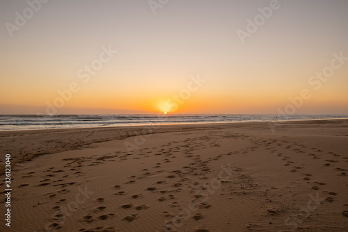 sunset on the beach