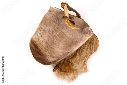 Stone Age Handbag on white Background