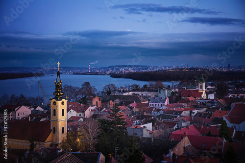 Panoramic view of Zemun, Belgrade,Serbia