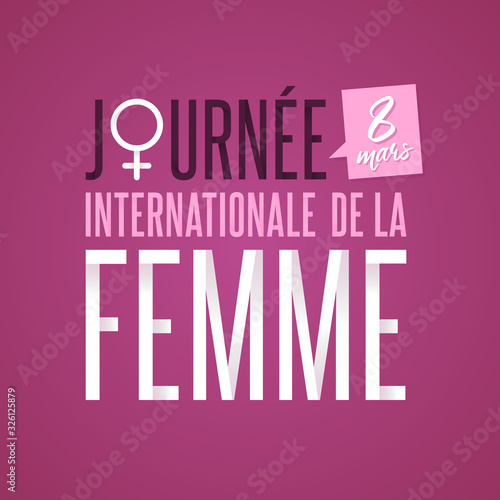 Journée Internationale de la Femme - 8 Mars