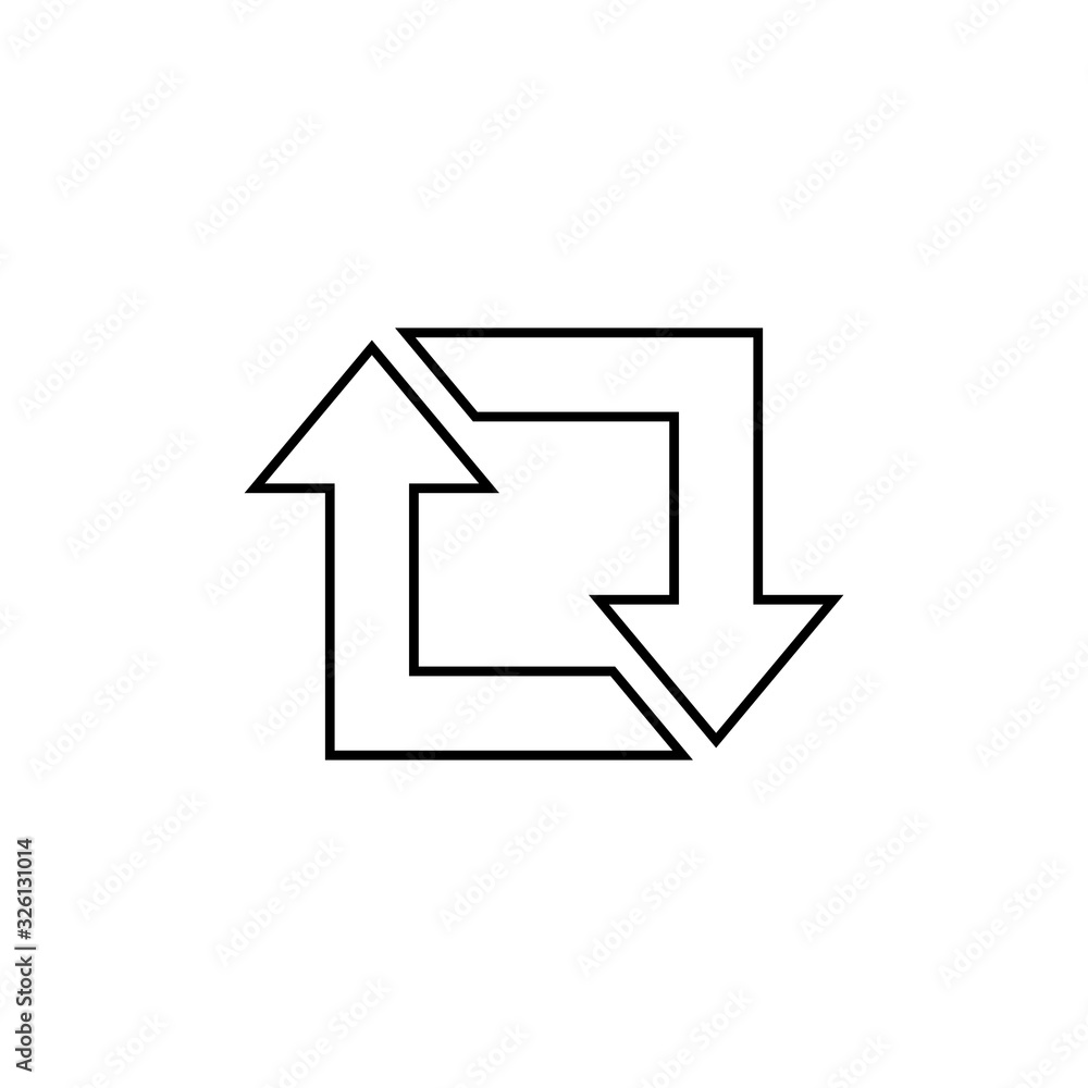 Repost line icon, repost symbol, repost sign. Vector illustration Repost line icon, repost symbol, repost sign. Vector illustration