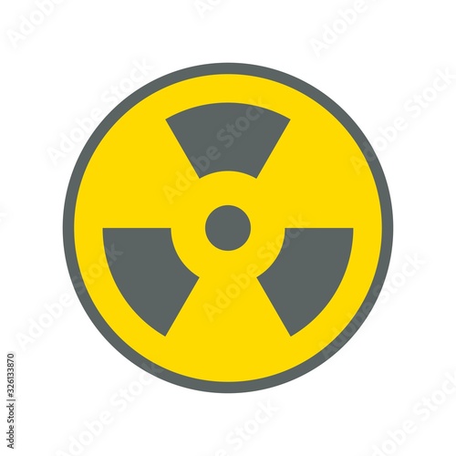 pollution related nuclear for pollution vector in flat style,