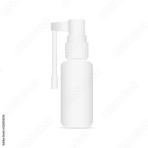 Realistic image of a medical throat spray
