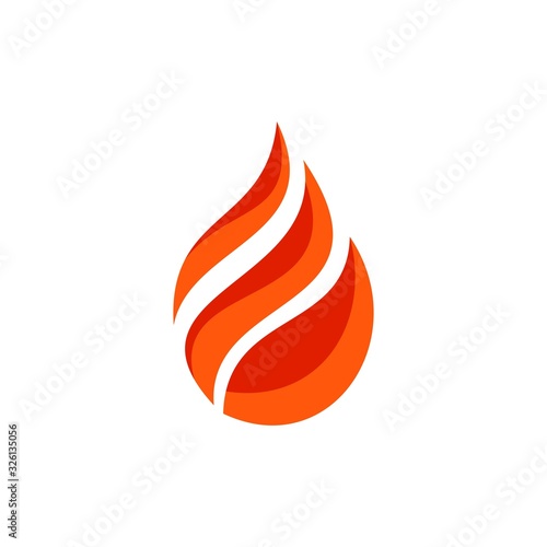 Fire logo concept icon template