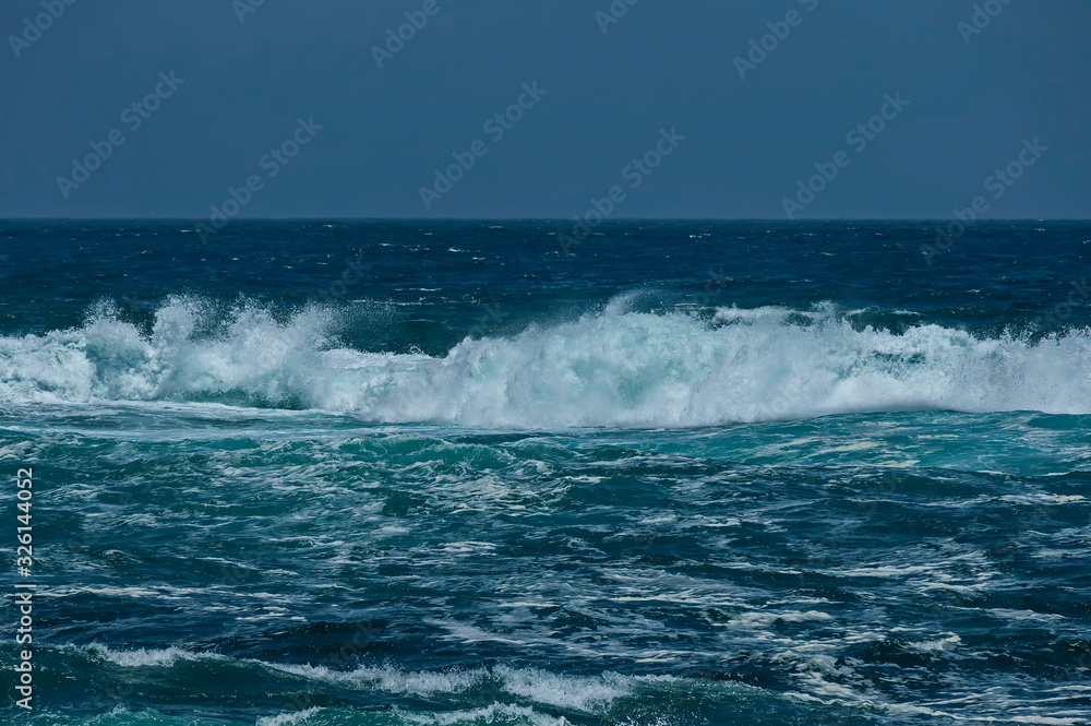 Sea shore on Atlantic ocean by Cape Town, South Africa