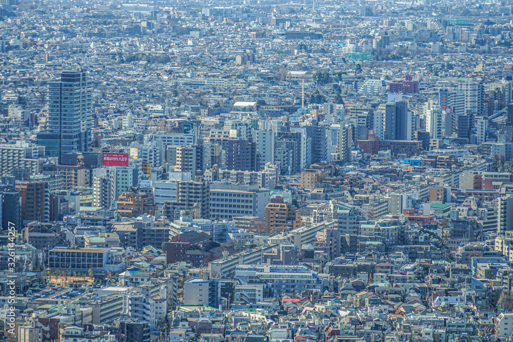 恵比寿ガーデンプレイス展望台から見える東京の街並み