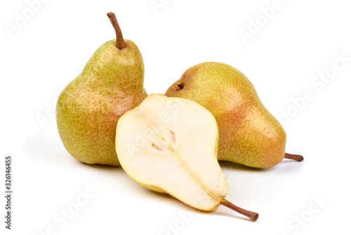 Fresh Juicy Pears, isolated on white background