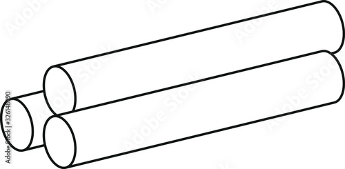 Pipe icon - vector illustration