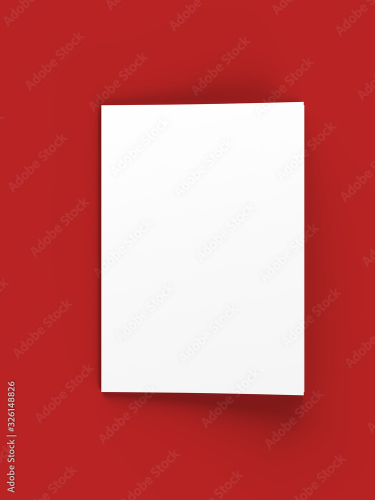 Magazine with open cover. Vertical A4 format. 3d illustration. Magazine with open cover. Vertical A4 format. 3d illustration.