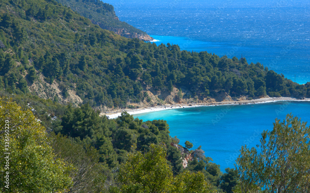 Obraz premium Skopelos island . Sporades , Greece Beutiful beaches .