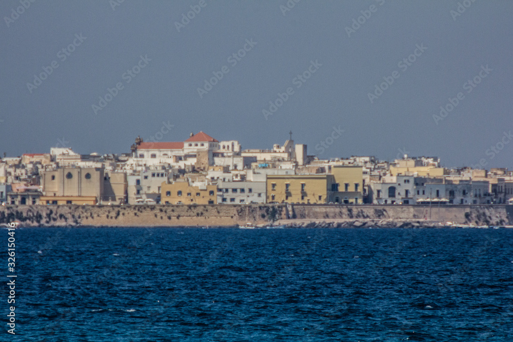 Panoramic view of the old town of Gallipoli, Salento, Puglia