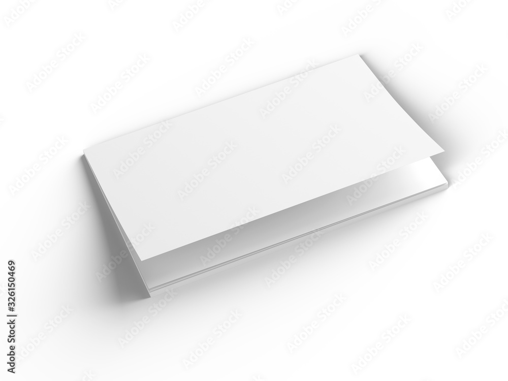 Magazine with open cover. Vertical A4 format. 3d illustration. Magazine with open cover. Vertical A4 format. 3d illustration.