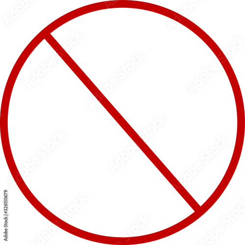 Prohibition Sign Template - vector illustration Free Download Prohibition Sign Template - vector illustration - GFXLoad