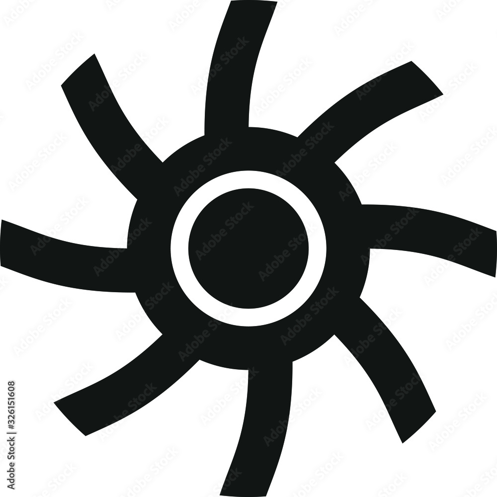 fan Icon, vector illustration fan Icon, vector illustration