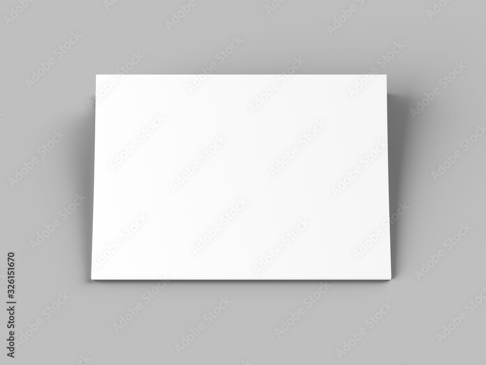 Magazine with open cover. Vertical A4 format. 3d illustration. Magazine with open cover. Vertical A4 format. 3d illustration.