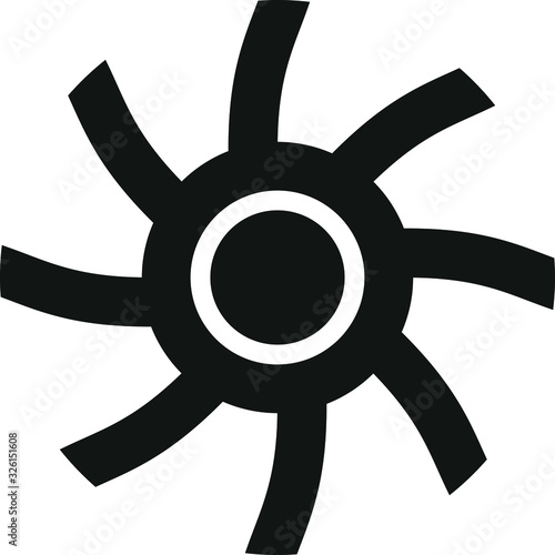 fan Icon, vector illustration