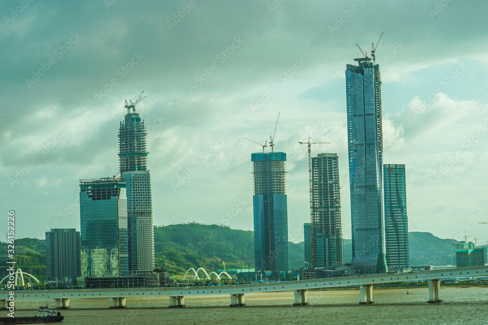 マカオ特別行政区の街並みとマカオタワー StockFoto Adobe Stock