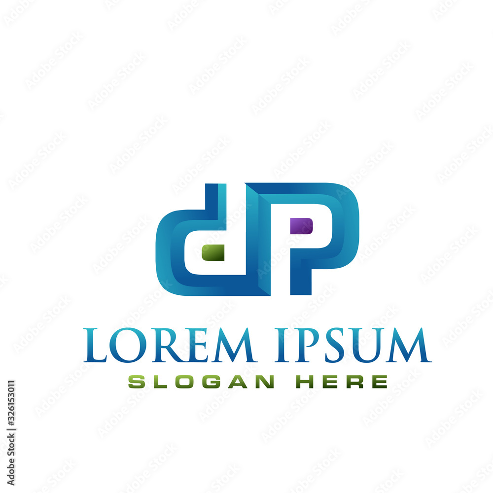 D and P initial Logo D and P initial Logo