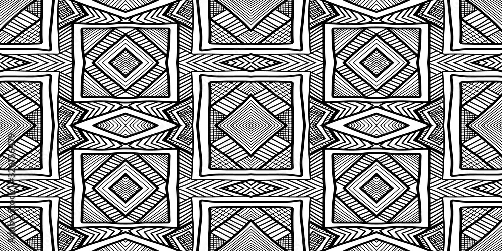 black and white aztec fabric