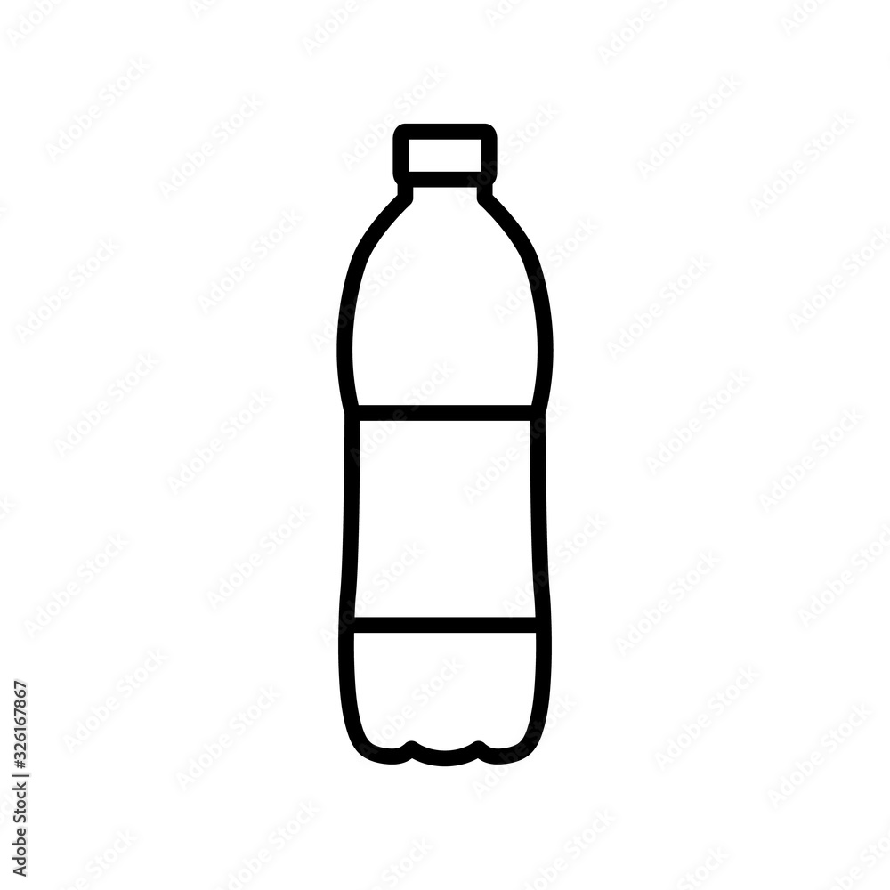 Bottle line icon, logo isolated on white background Bottle line icon, logo isolated on white background