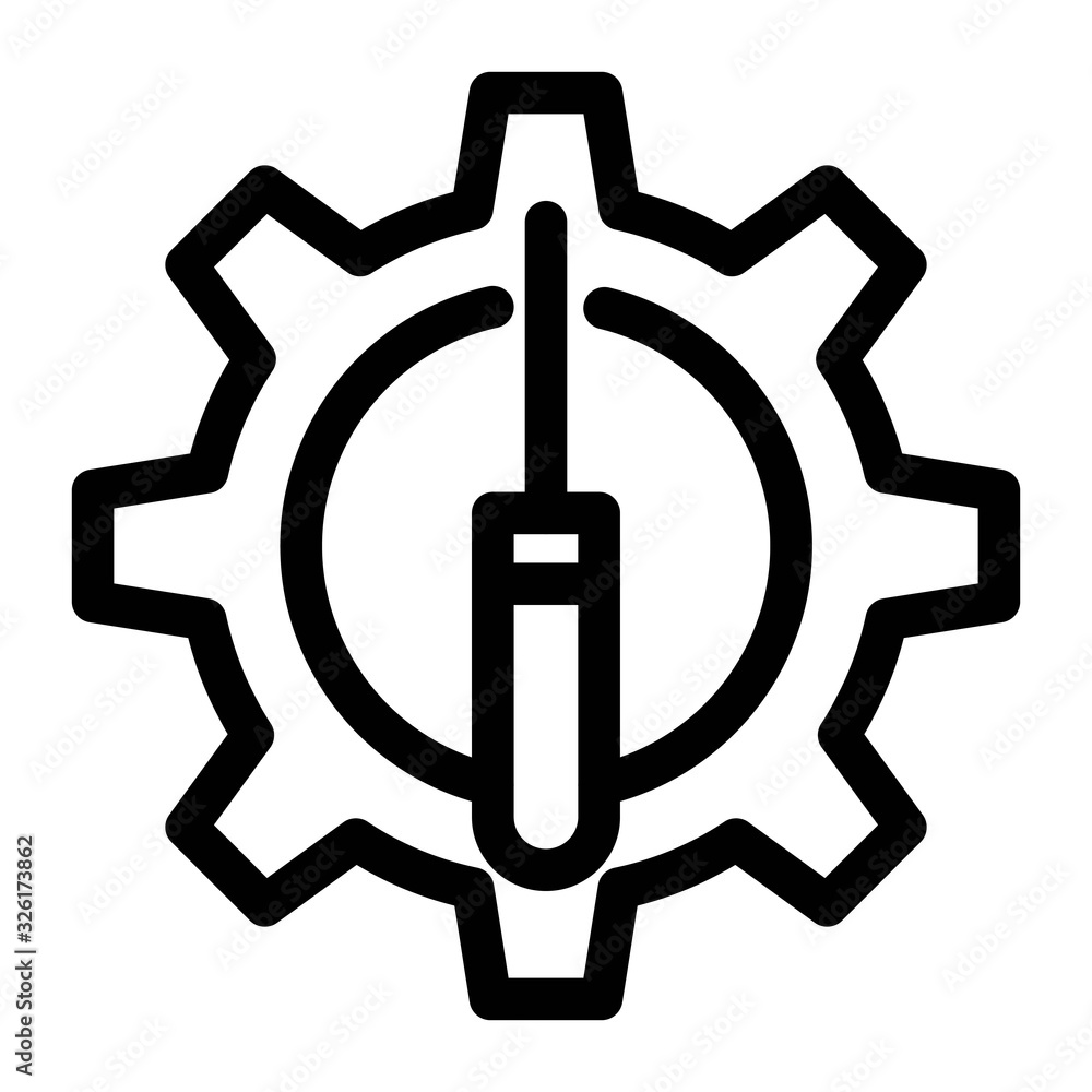 Wrench and gears icon isolated on white background. Maintenance, repair sign. Wrench and gears icon isolated on white background. Maintenance, repair sign.