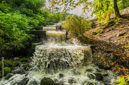 Wasserfall in Planten un Blomen photo