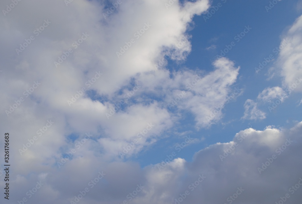  beautiful image of a clear sky with clouds