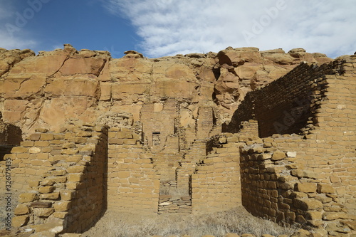 Kin Kletso ,Navajo for “yellow house”,Chaco Culture National Historical Park New Mexico USA photo