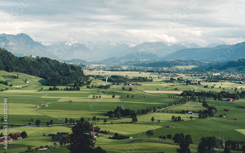 Views from the Gebhardshöhe in Bavaria/Germany