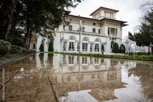 Exterior shot from Khedive Palace (Hidiv Kasri), located on the Asian side of the Bosphorus in Istanbul, Turkey, was a former residence of Khedive Abbas II of Egypt. photo