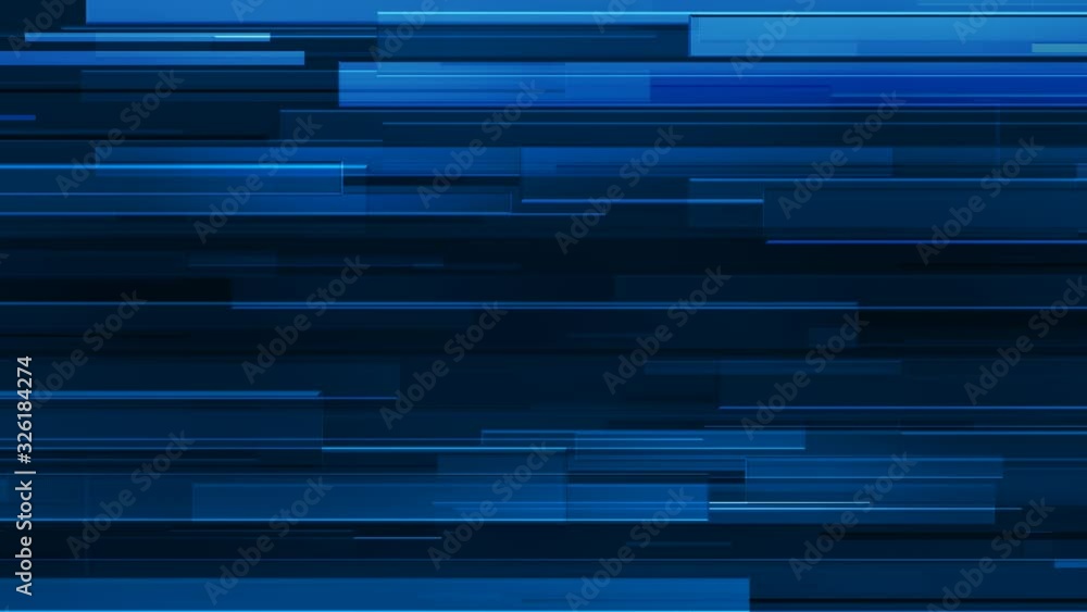 News Background Loop 02 is a sleek stock motion graphics video that shows a monochromatic blue background. Overlapping bars slowly move from the right or the left.